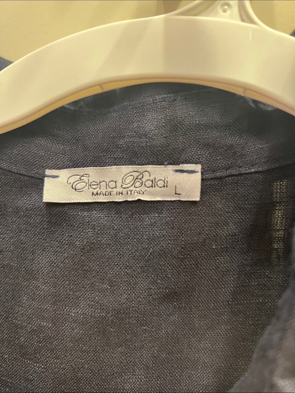 Navy Longline Linen Blend dress **** dress - Picture 2 of 3